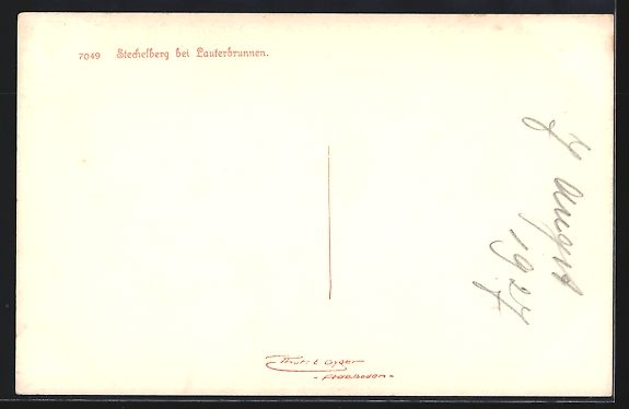 Cartoline postali: Stechelberg bei Lauterbrunnen, Panorama  – Usato da Berlin venduto da bartko-reher 1