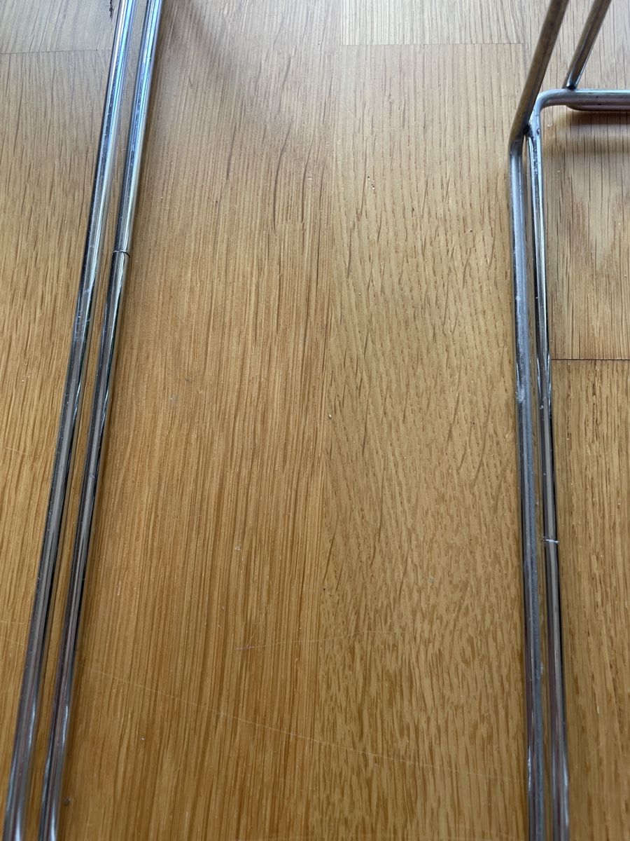 Set di tavolo e panche: Tischset Beistelltisch Glas Metall – Usato da Basel venduto da Millennski 4