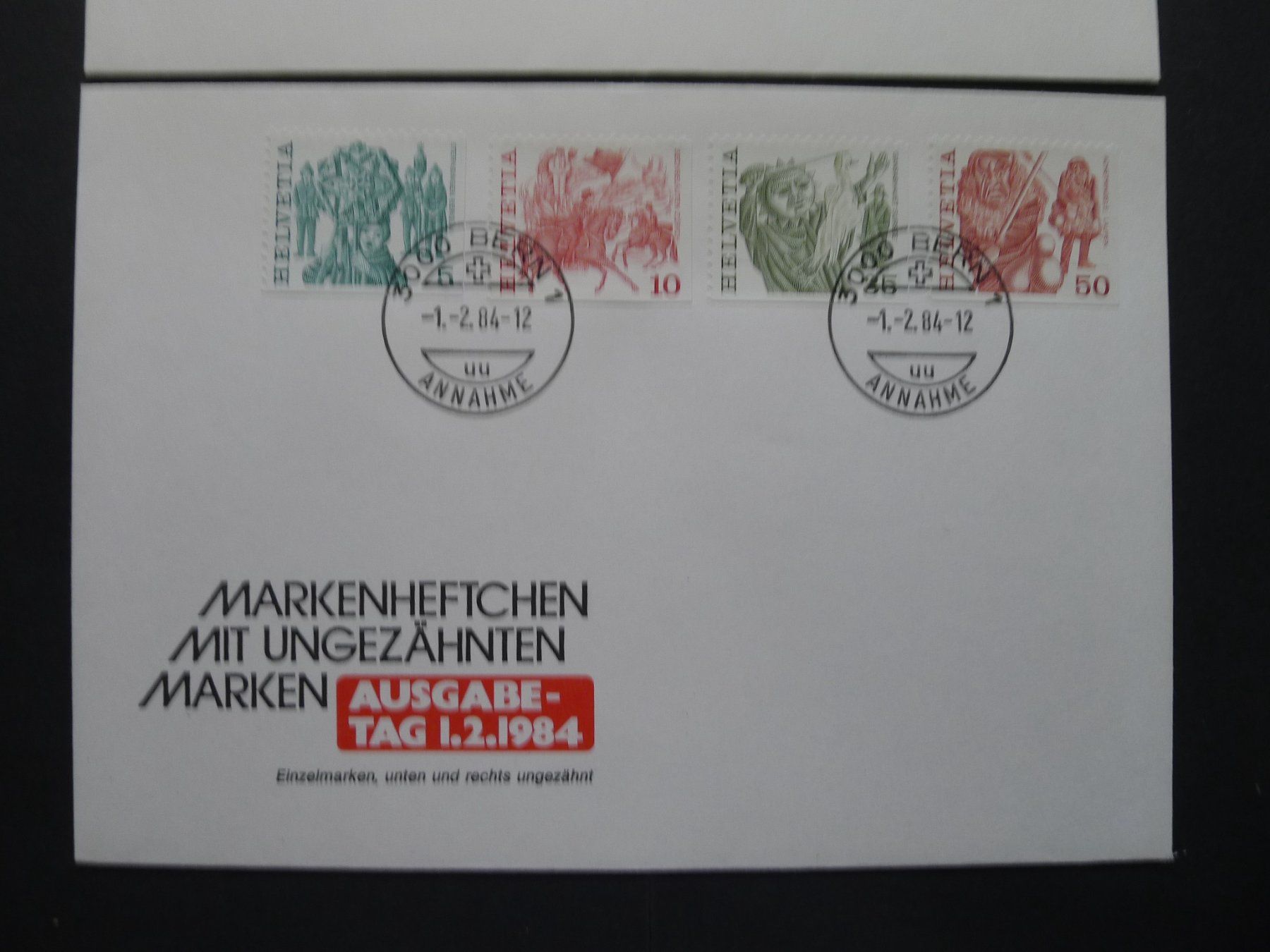 Alle Briefmarken: 1984  Markenheftchen auf FDC – Gebraucht aus Dagmersellen von wyss1982 2