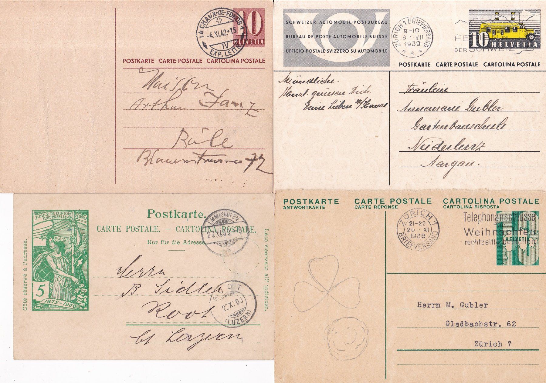 Tutti i francobolli: 40 Stk. Alte CH Postkarten, Karten – Usato da Münchwilen AG venduto da Nesar 9