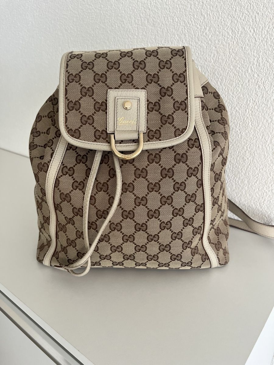 Gucci Zaini: GUCCI Abbey Rucksack GG beige NP: 1000-. – Usato da Immensee venduto da Panchi4