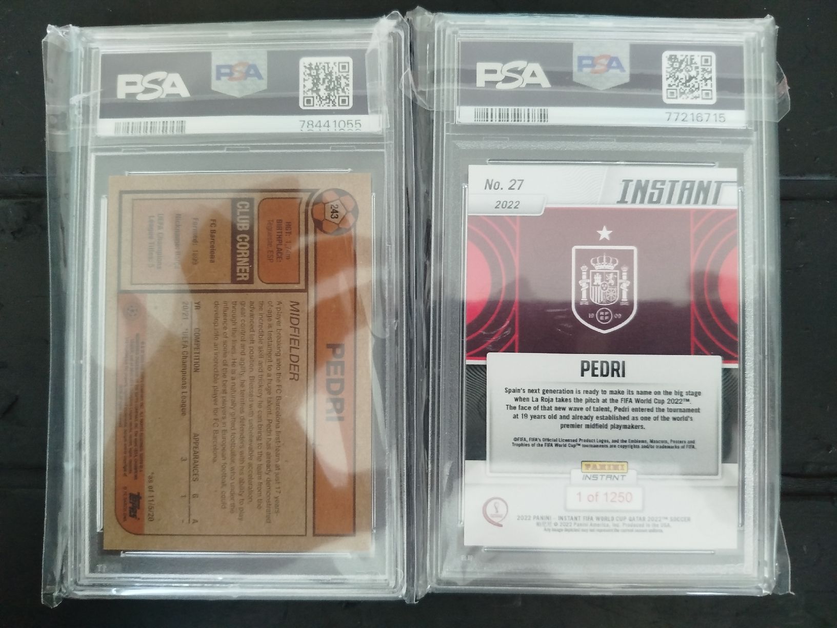 Topps Carte collezionabili: Panini+Topps Pedri PSA10 – Nuovo e nell'imballaggio originale da Wettingen venduto da mirna04 1