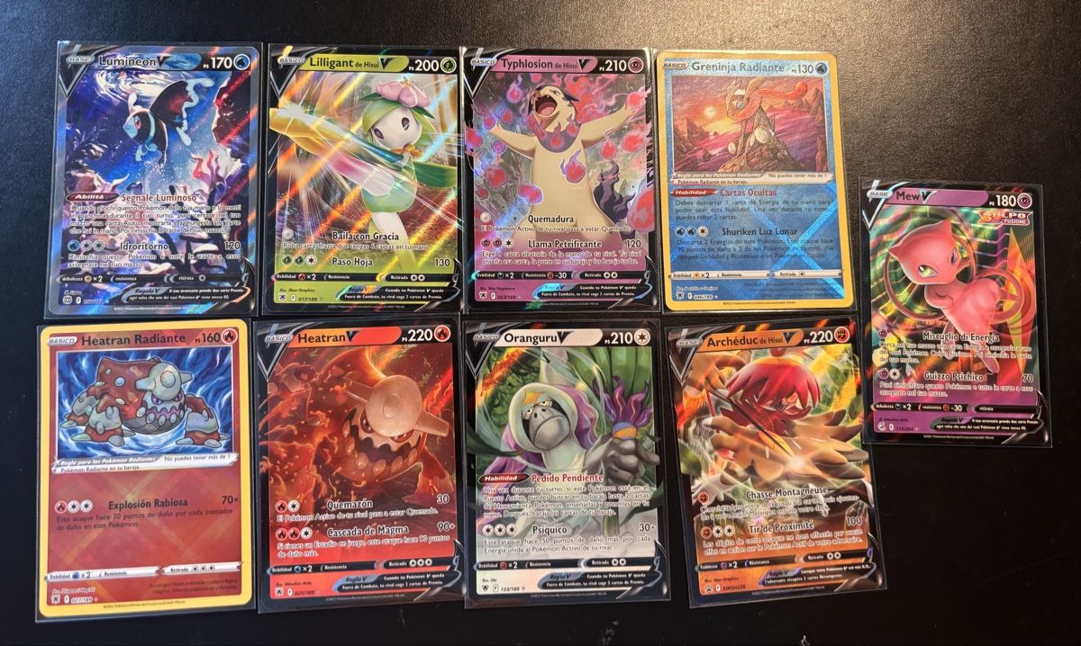 Pokémon Sammelbilder & Trading cards: Pokemon V Cards Set 9 psc different languages  – Gebraucht aus Ascona von ElfieLove