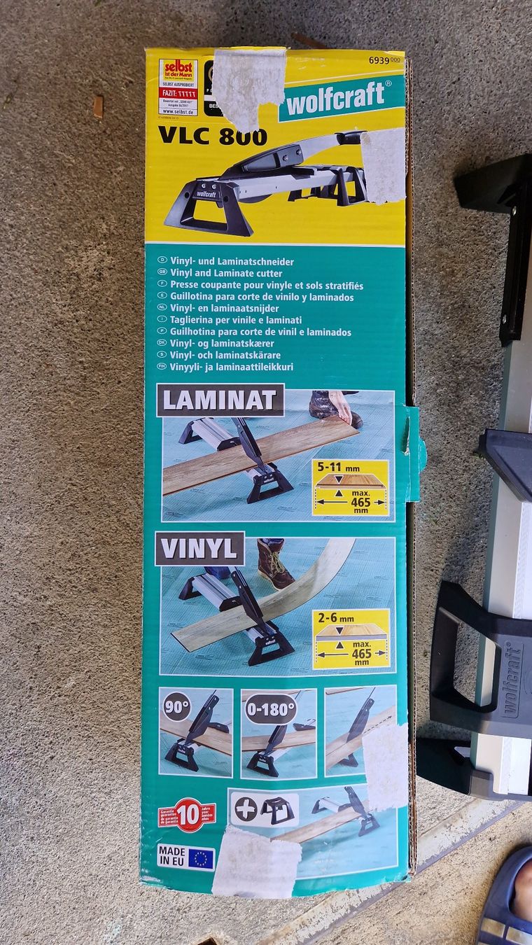 Wolfcraft Tutti gli attrezzi: Vinylschneider und Laminatschneider Wolfcraft VLC800 – Usato da Seewen SZ venduto da Rahmspinat
