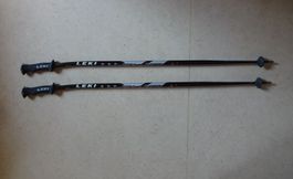 Aero Ski Stöcke Leki 110 cm Schwarz Grau Airfoil Skistöcke
