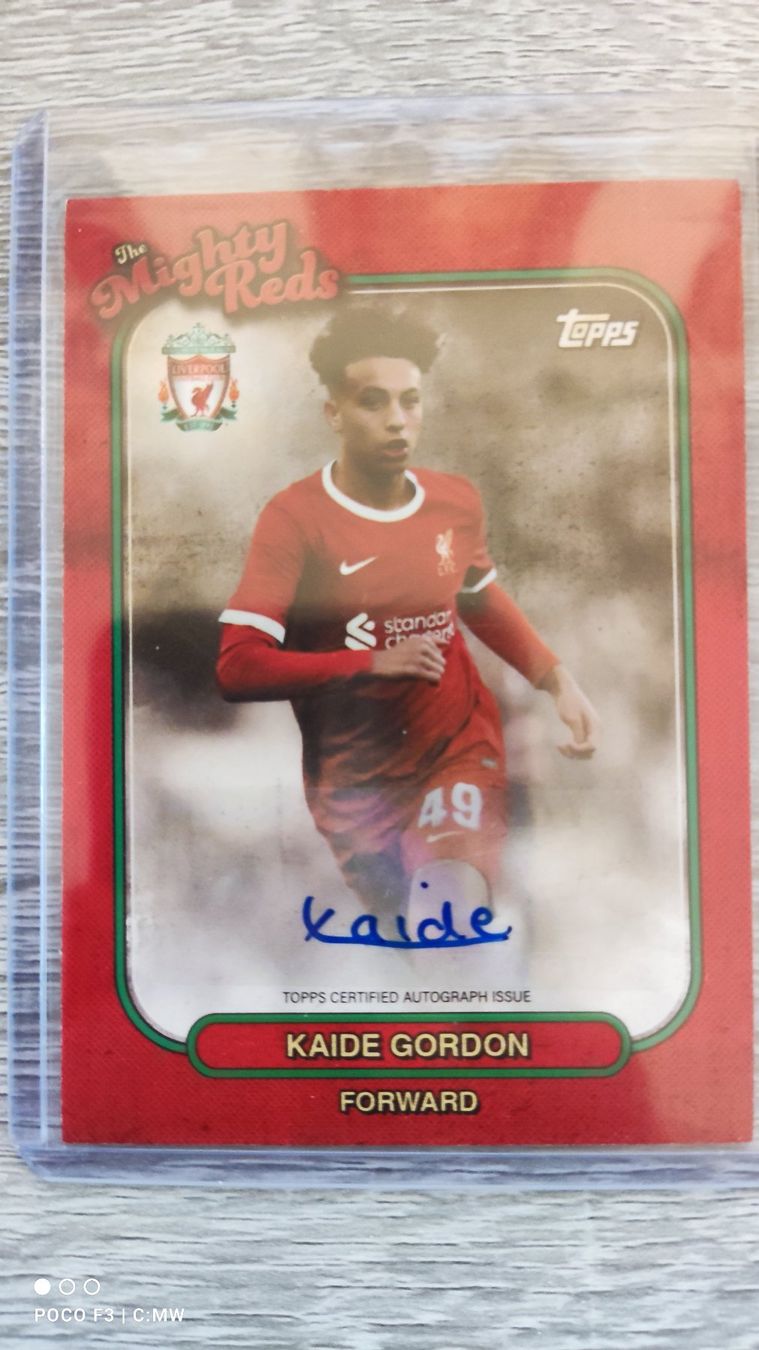 Topps Carte collezionabili: Topps Mighty Reds 23/24 Kaide gordon mit Auto – Usato da St. Gallen venduto da RudyundFloydCards