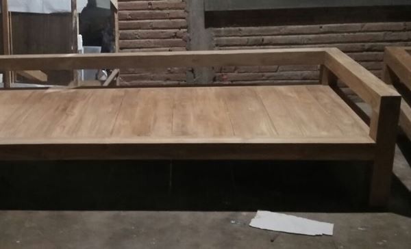 Divani: Sofa Lounge Couch Loungesofa Teak Holz Polstermöbel Kanapee – Nuovo e nell'imballaggio originale da Daisendorf venduto da Wohn-Kult 3