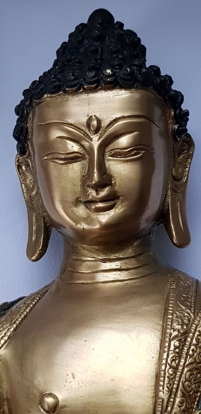 Sculture & Statue: Buddha Bronze mit Korallensteinen belegt – Usato da Dällikon venduto da Toyfan 3