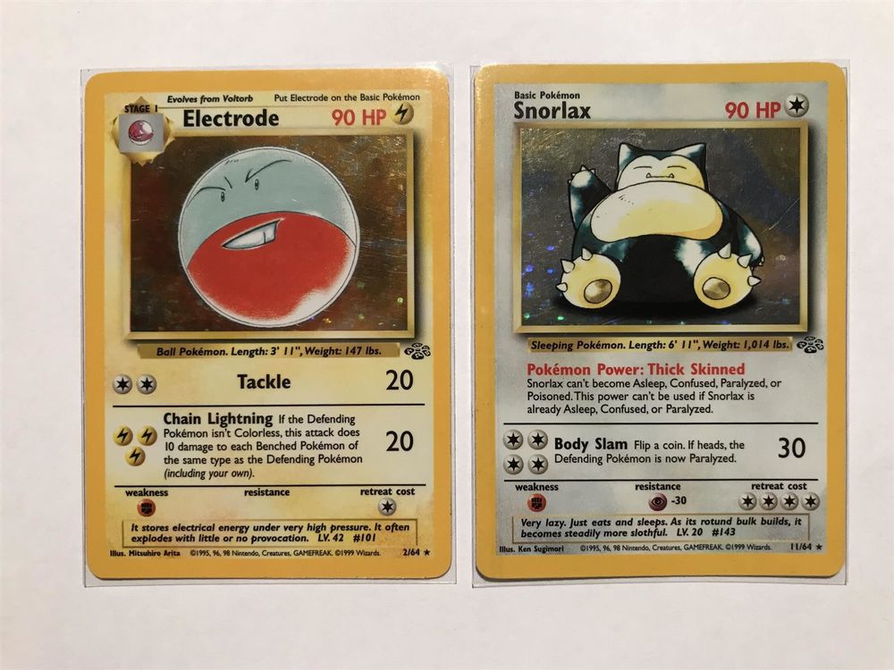 Jungle holo Set Snorlax & Electrode Kaufen auf Ricardo
