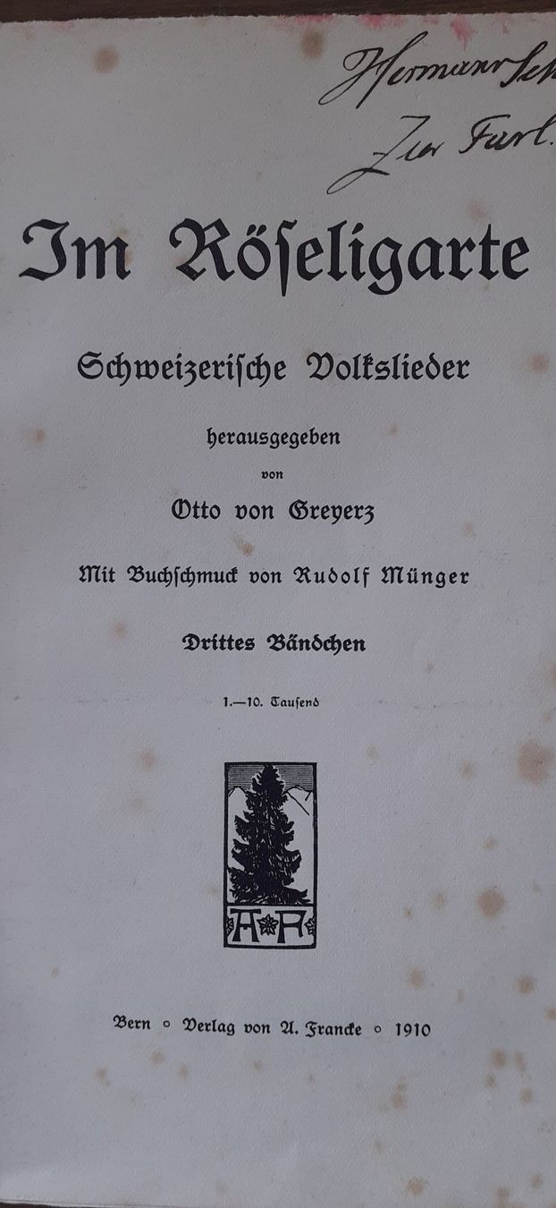 Libri: Im Röseligarte Volkslieder – Usato da Mörschwil venduto da aik_x8mc 1