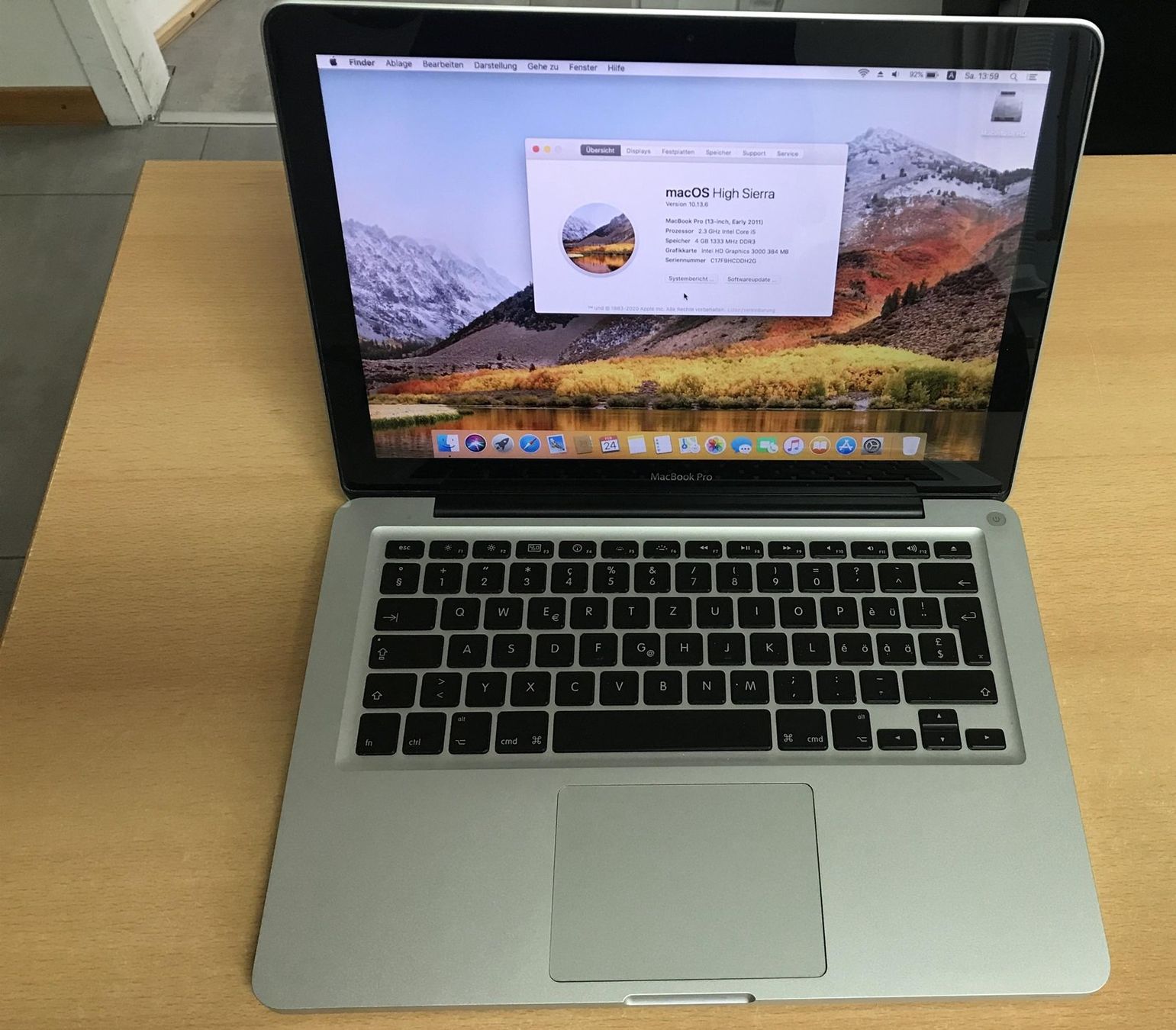 Apple Notebooks: Macbook Pro Early 2011 13 inch – Gebraucht aus Obersiggenthal von