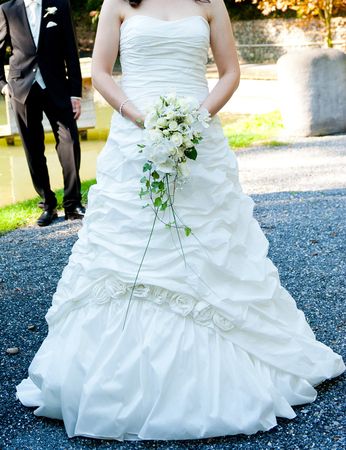 Traumhaftes Brautkleid Crème, Vera Wang Bride, Gr. 38