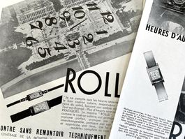 Rolls Watch - 2 alte Werbungen / Publicités 1931
