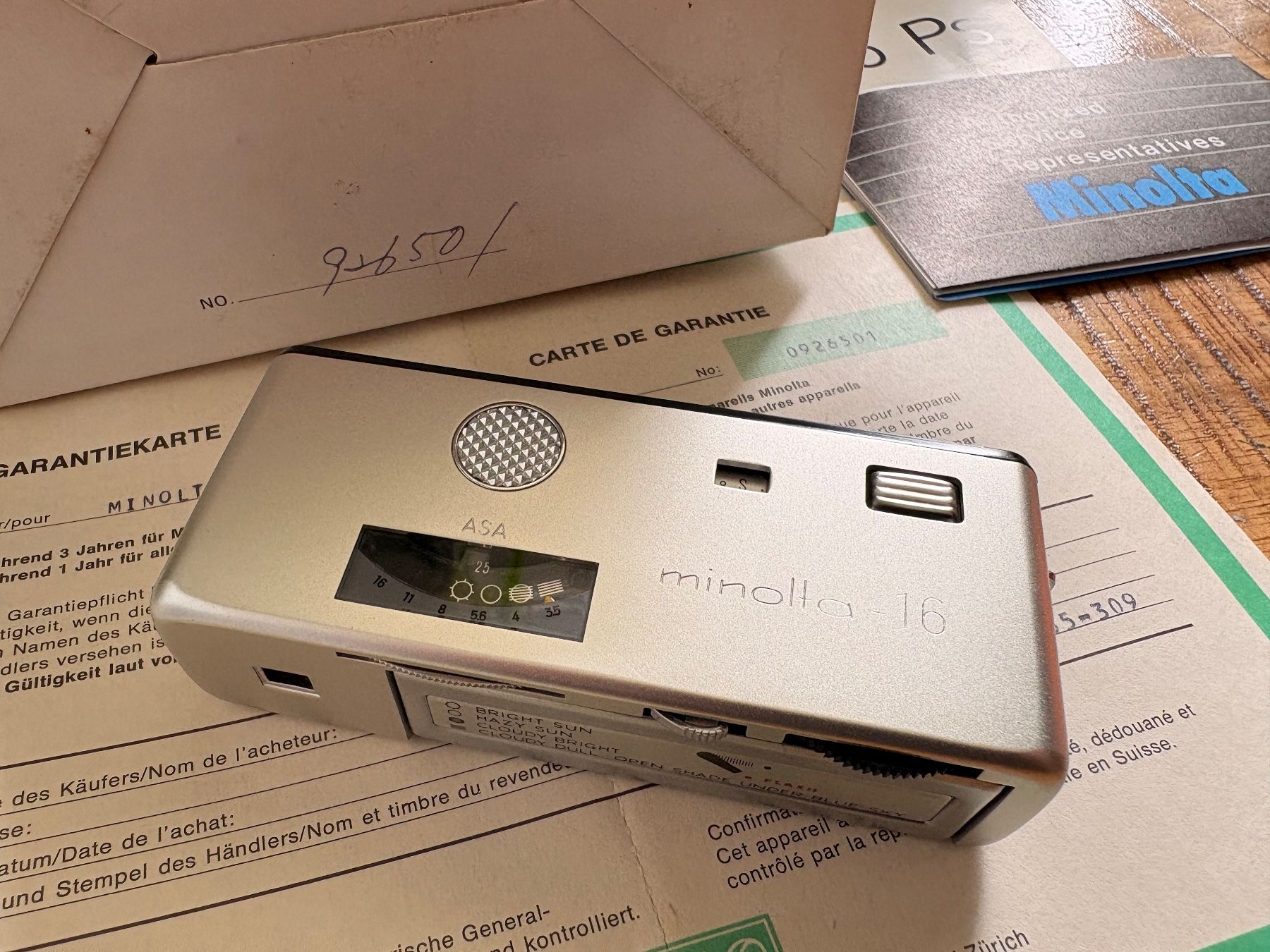 Minolta Fotocamera: Minolta 16 ps Set Neu – Nuovo e nell'imballaggio originale da Rapperswil SG venduto da reb_6fhl 4