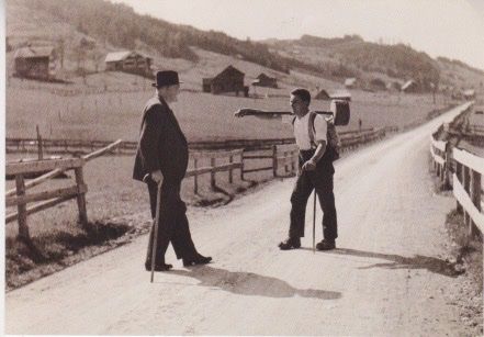 Cartoline postali: Ansichtskarte mit Carl August Liner, Maler. und Senn. 1940 – Usato da Schlieren venduto da Rapaelli