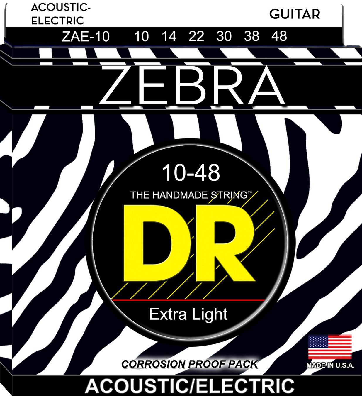 Strumenti musicali: DR Acoustic-Electric Guitar String Set in Extra Light – Nuovo e nell'imballaggio originale da Zofingen venduto da Rodeln