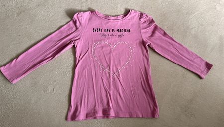 Mädchen S.Oliver / Langarmshirt „rosa“ / Gr. 116/122