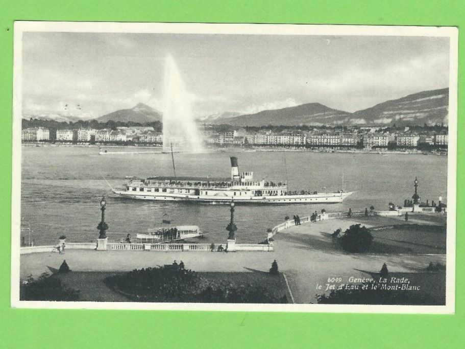 Cartoline postali: Genève, La Rade – Usato da Zürich venduto da t24_de