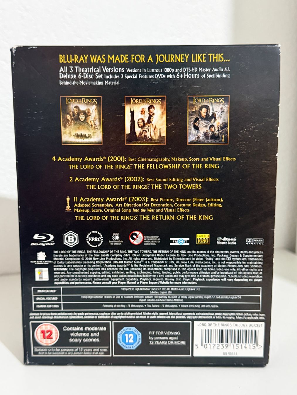 Tutti i DVDs: Der Herr der Ringe - Trilogie Bluray – Usato da Binningen venduto da samorga21 2