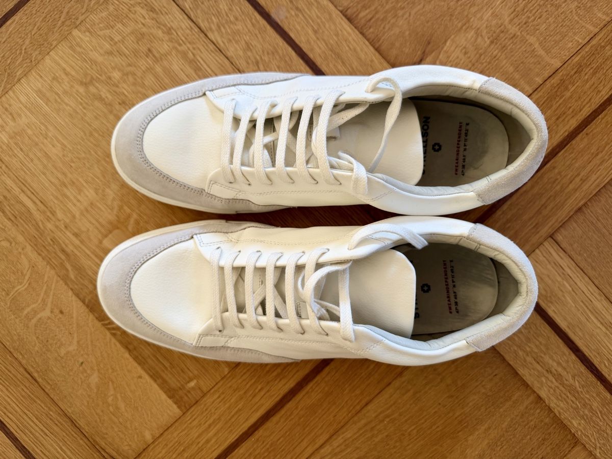 Strellson Scarpe da uomo: Strellson Sneaker Leder Weiss Grösse 43 neu – Nuovo (secondo la descrizione) da Ennetbaden venduto da Section_H 1