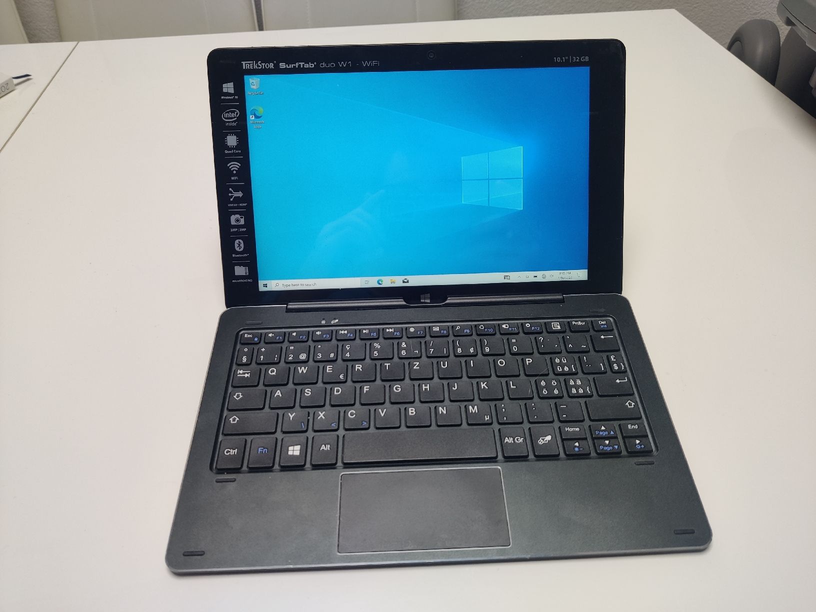 Trekstor Tablet PC: Trekstor SurfTab duo W1 tablet – Usato da Winterthur venduto da bkerec