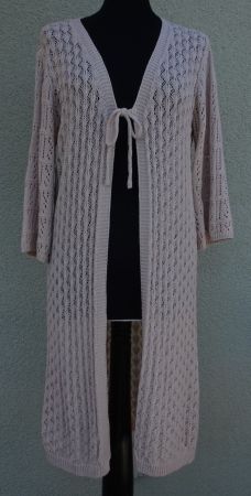 NKN Nekane Strickjacke Beige Gr. M Häkel Jacke