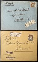 2 Schweiz R-Briefe St. Gallen 1923 & 1924 Chargé