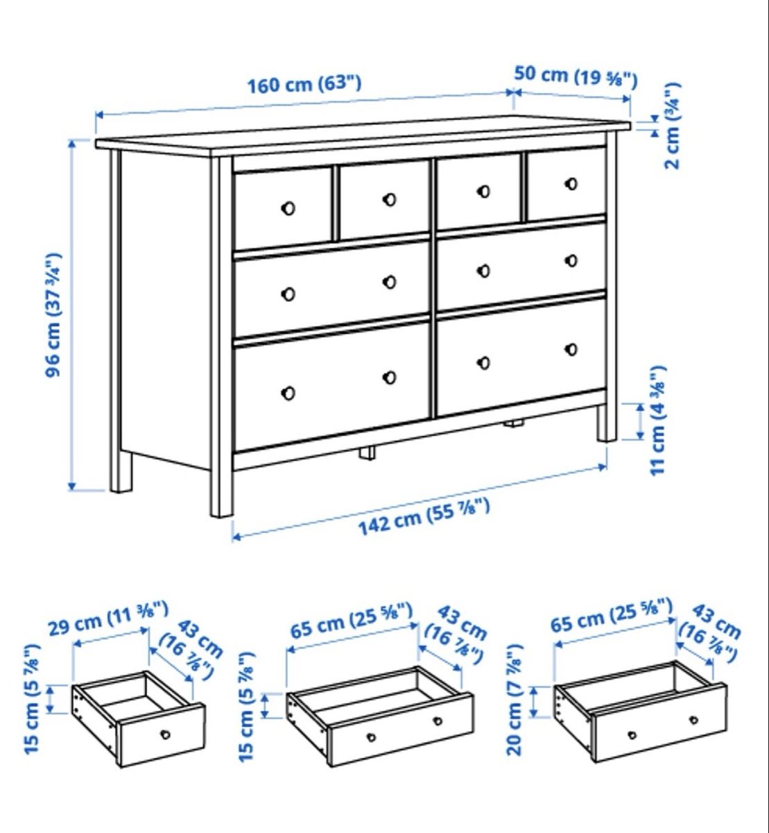 Cassettiere: HEMNES Kommode – Usato da Basel venduto da Louis4055 3