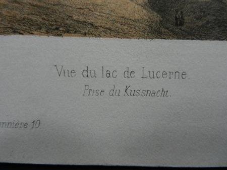 Incisioni: Vue de Küssnacht m Rigi – Usato da Risch venduto da Rischli15 2