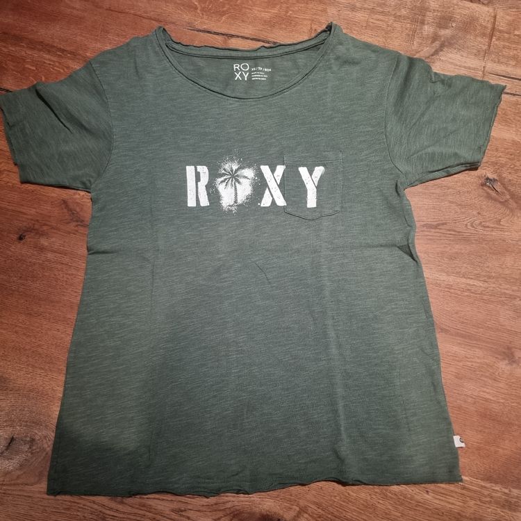 Roxy Chasing The Swell Damen T-Shirt - Rosa, Regular Fit Mit Siebdruck