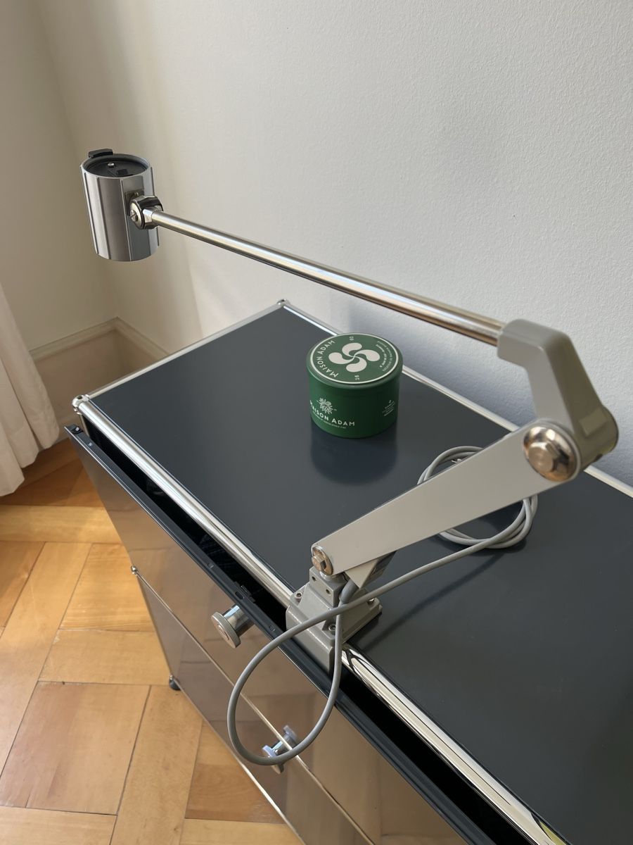 Lampade: Vintage Werkstattlampe Waldmann – Usato da Bern venduto da rollersking