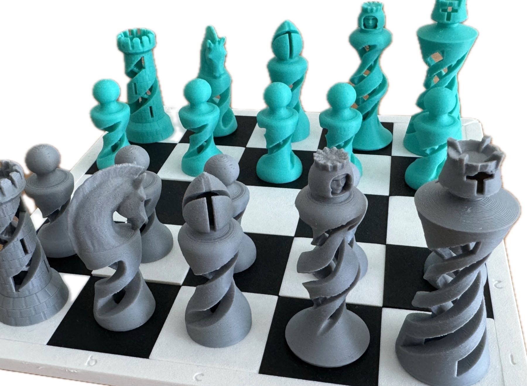 Spiele: "Organic" Chess – 3d printed – Gebraucht aus Vevey von souris14