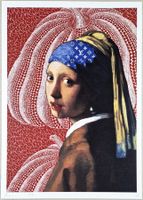 Death NYC Ltd Pop Art Druck "Kusama Pumpkin Jan Vermeer Girl