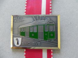 Medaille Bahn Tram Stadt Basel BE 2/4 Bugatti von Jahr 1979