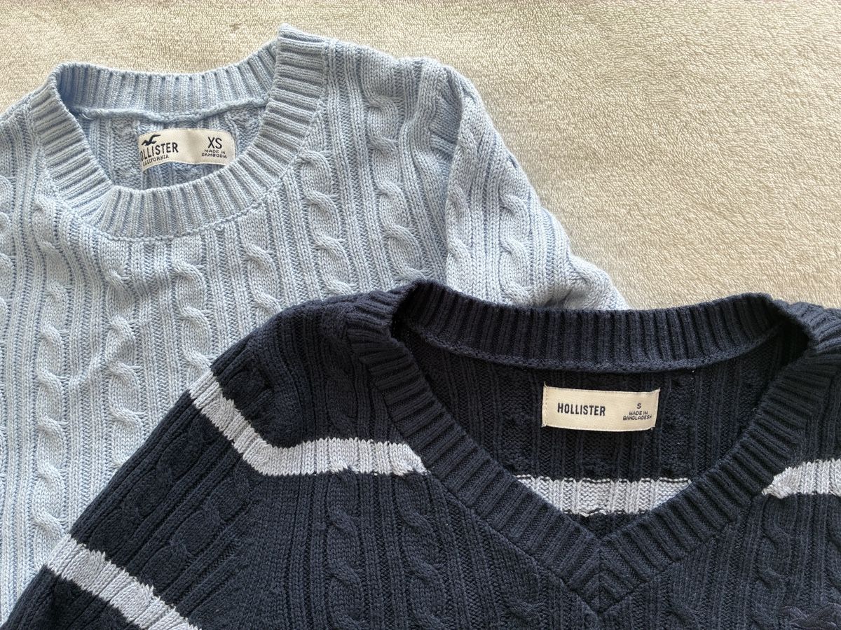 Hollister Pulls & Sweat-shirts: Hollister Pullover 2er Set hellblau/navy Gr XS/S – Neuf (Voir description) à Effretikon par gre_f6wv 2