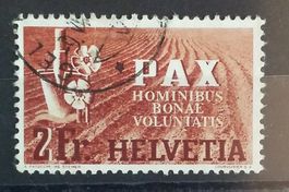 2587B)271 PAX Spaten Blumen Rundstempel Kt. 200.-