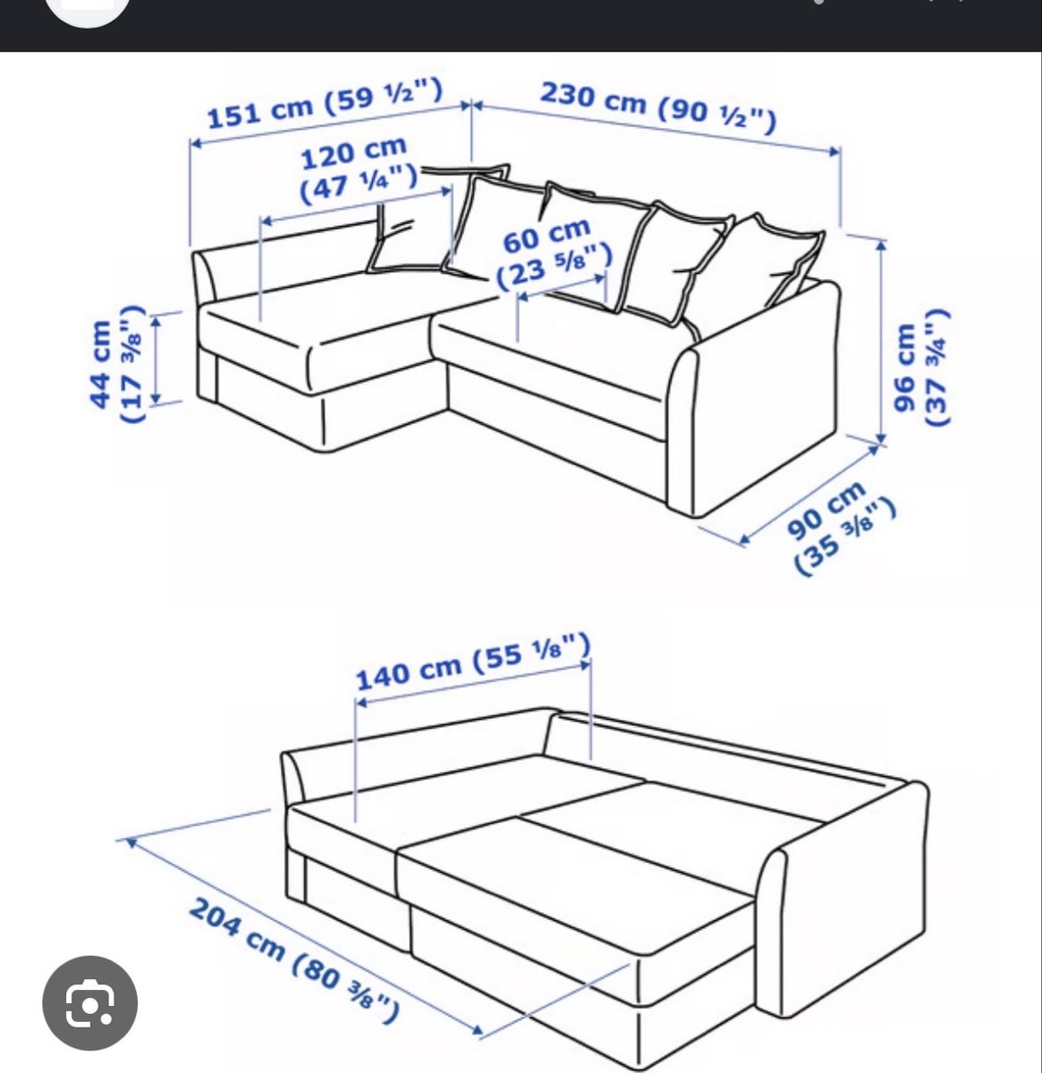 Divani: IKEA Sofabed Holmsund – Usato da Zürich venduto da jud_wnk5 4