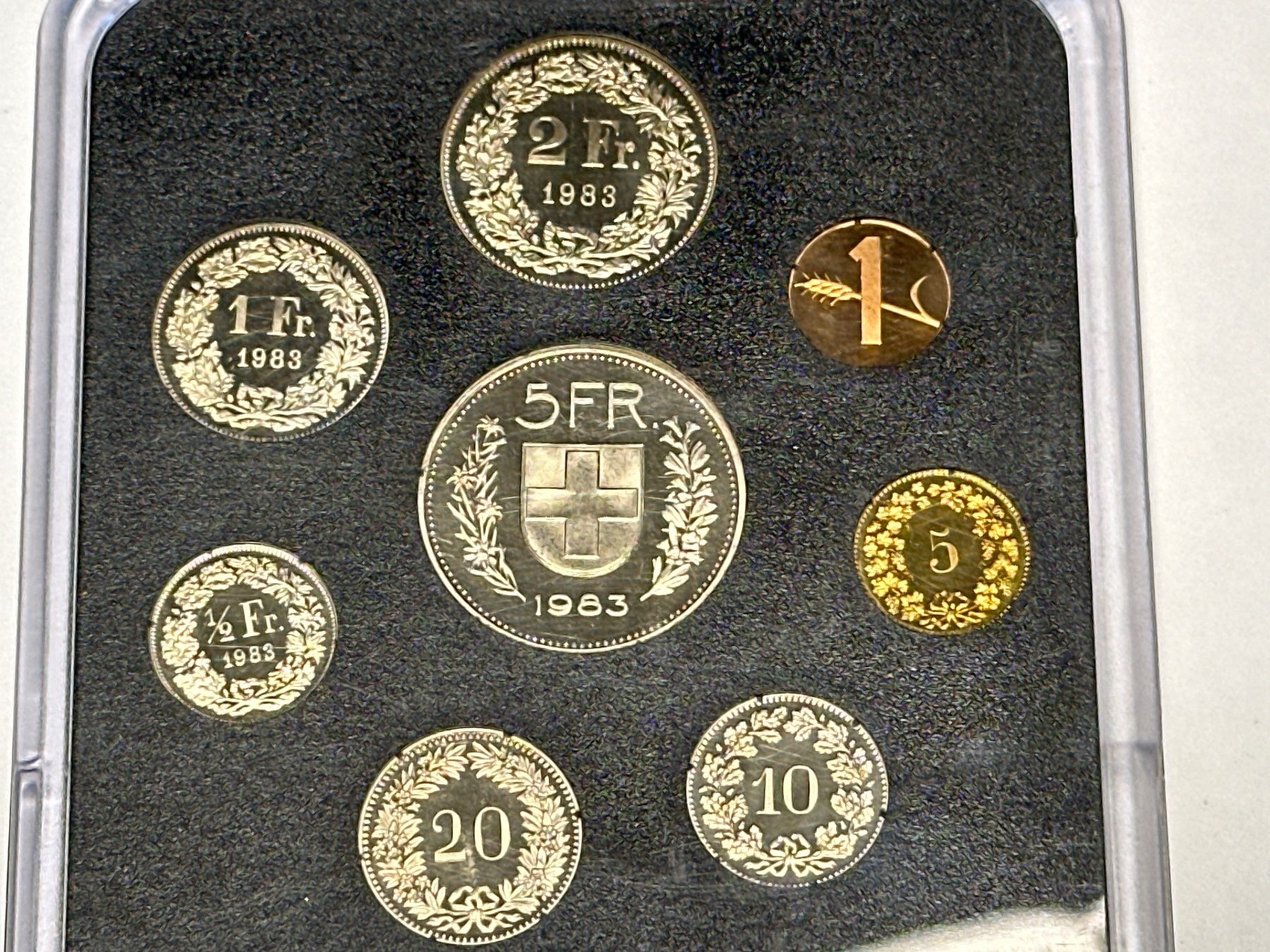 Alle Münzen: Schweizer Münzsatz Stgl. 1983 – Neu (gemäss Beschreibung) aus Herisau von herau 3