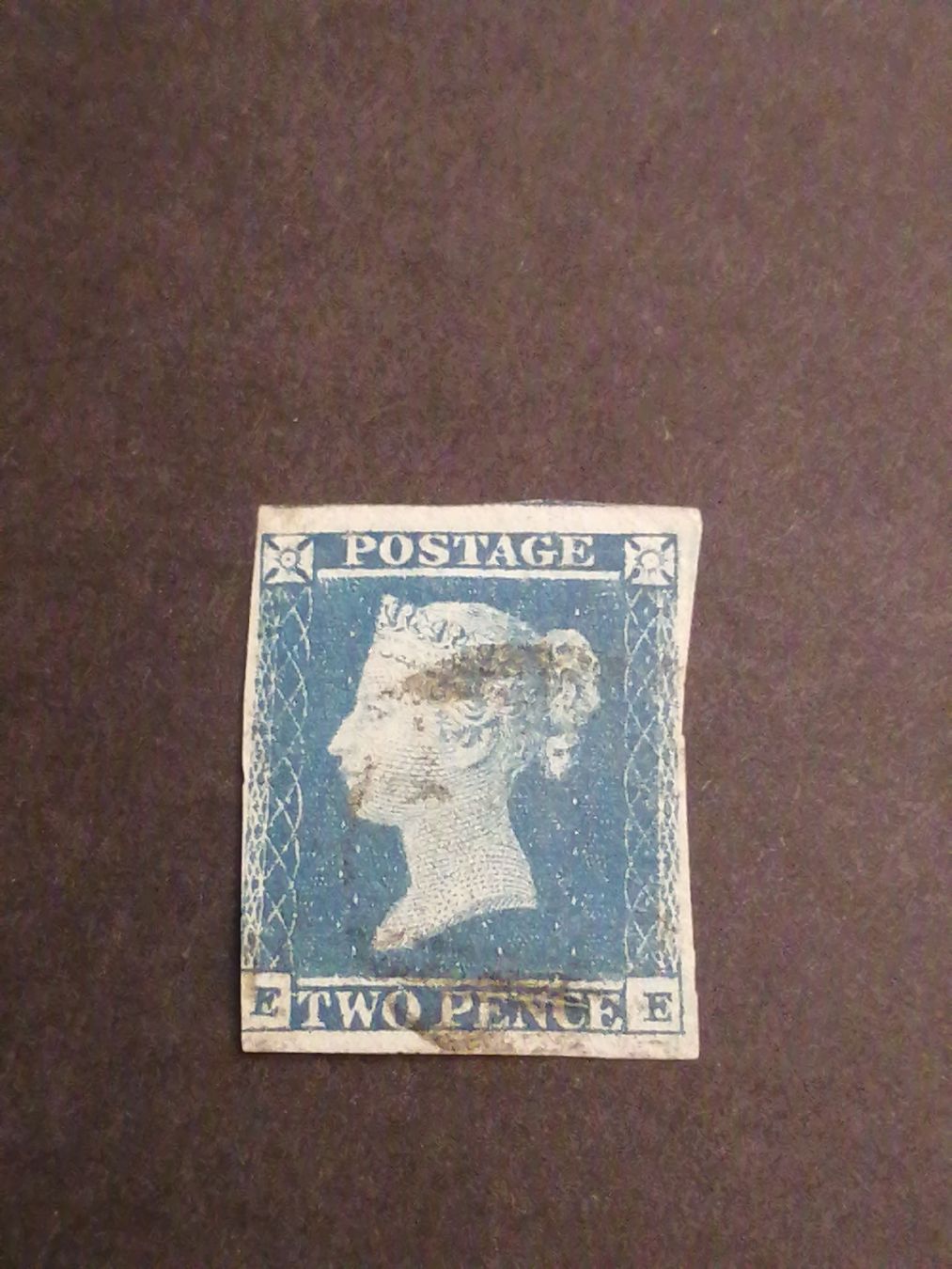 Alle Briefmarken: Two Pence Blue 1841  – Gebraucht aus Happerswil von tschergi