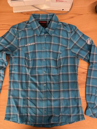 Mammut kariertes Hemd Damen Gr. S, türkis