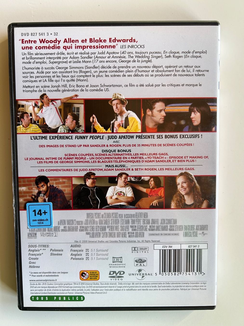 Tutti i DVDs: FUNNY PEOPLE – Usato da St-Cierges venduto da Crisi53 1