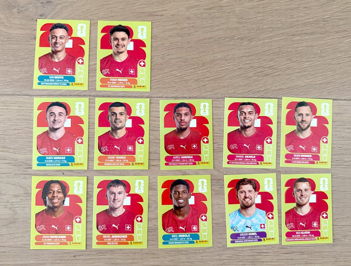 Panini Sammelbilder & Trading cards: WM 2026 Panini Team Schweiz – Neu und originalverpackt aus Schlieren von freesoul