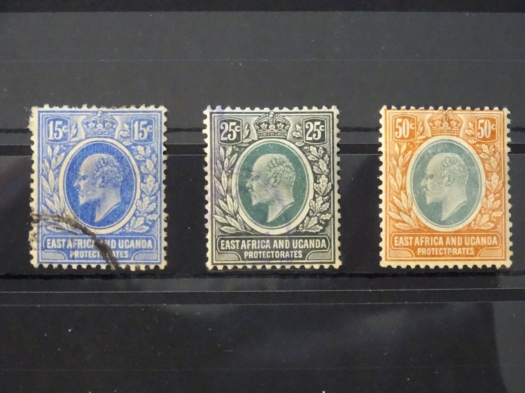 Tutti i francobolli: Britisch-Ostafrika und Uganda Protectorates, 5 Briefmarken – Usato da Schliern b. Köniz venduto da Djbubu 2