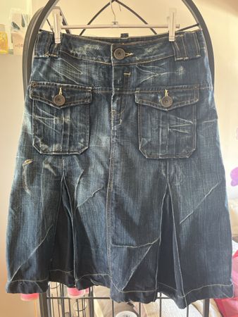 Jupe en jean brut USED Taille 36 bon etat