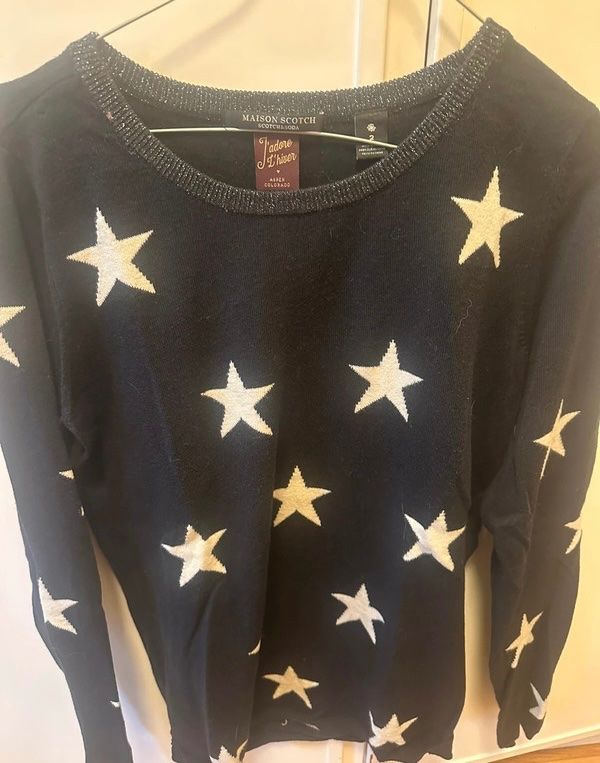 Maison Scotch Maglioni & Felpe: Maison Scotch Pullover Sterne Blau Gr. M I – Usato da Lopagno venduto da CLep 1