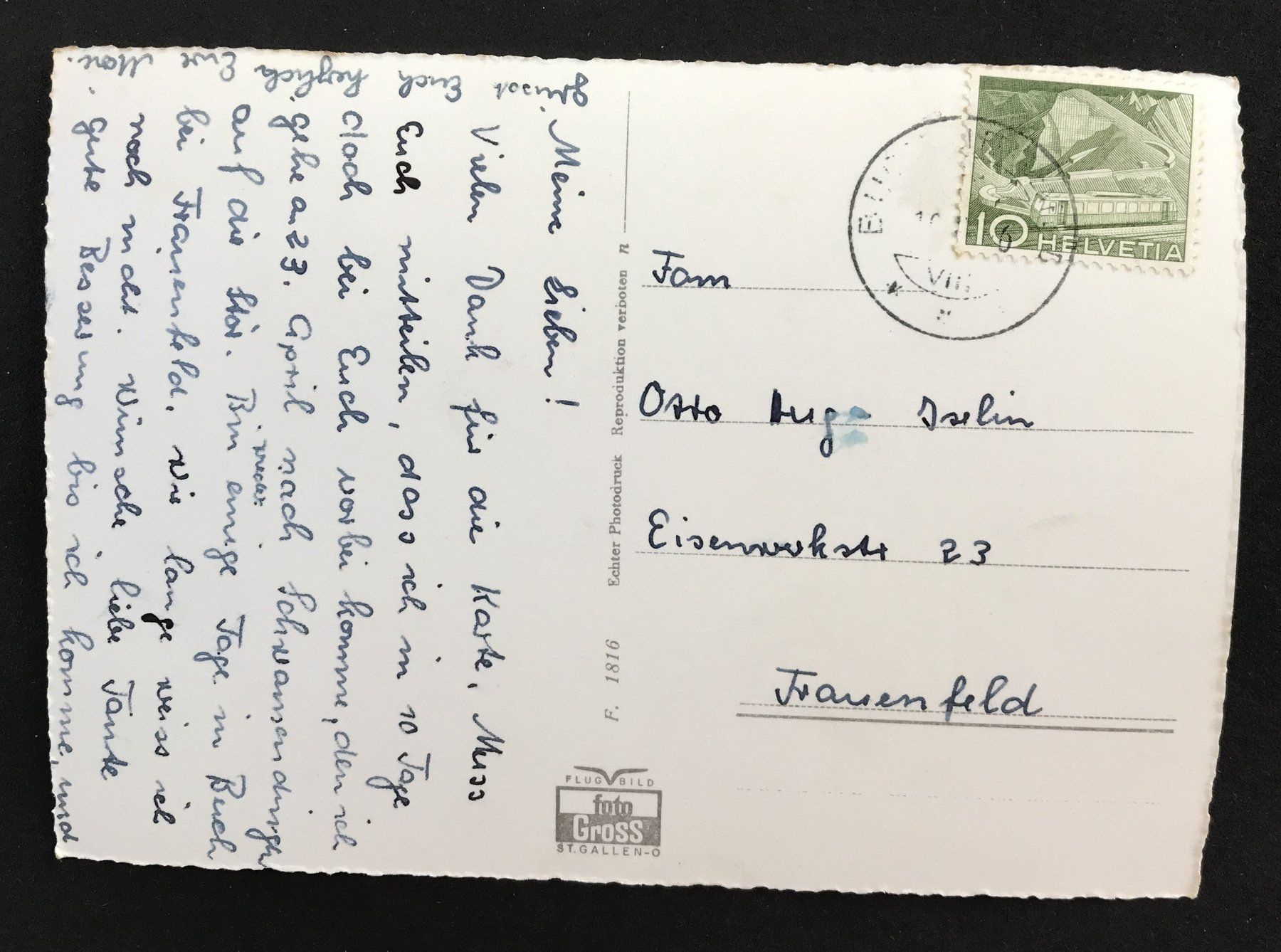 Cartes postales: ANTIKE ANSICHTSKARTE FLUGAUFNAHME BUCH – D'occasion à Ostermundigen par wini63 1