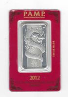 2012PAMP Unze/OVP Drachenmotiv/Nr 019551Suisse Ausgabe/999Ag