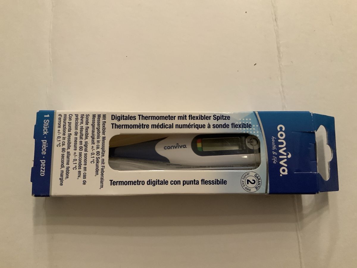 Altro per la casa: Digitales Thermometer mit flexibler Spitze conviva neu – Nuovo e nell'imballaggio originale da Wallisellen venduto da ASZT 1