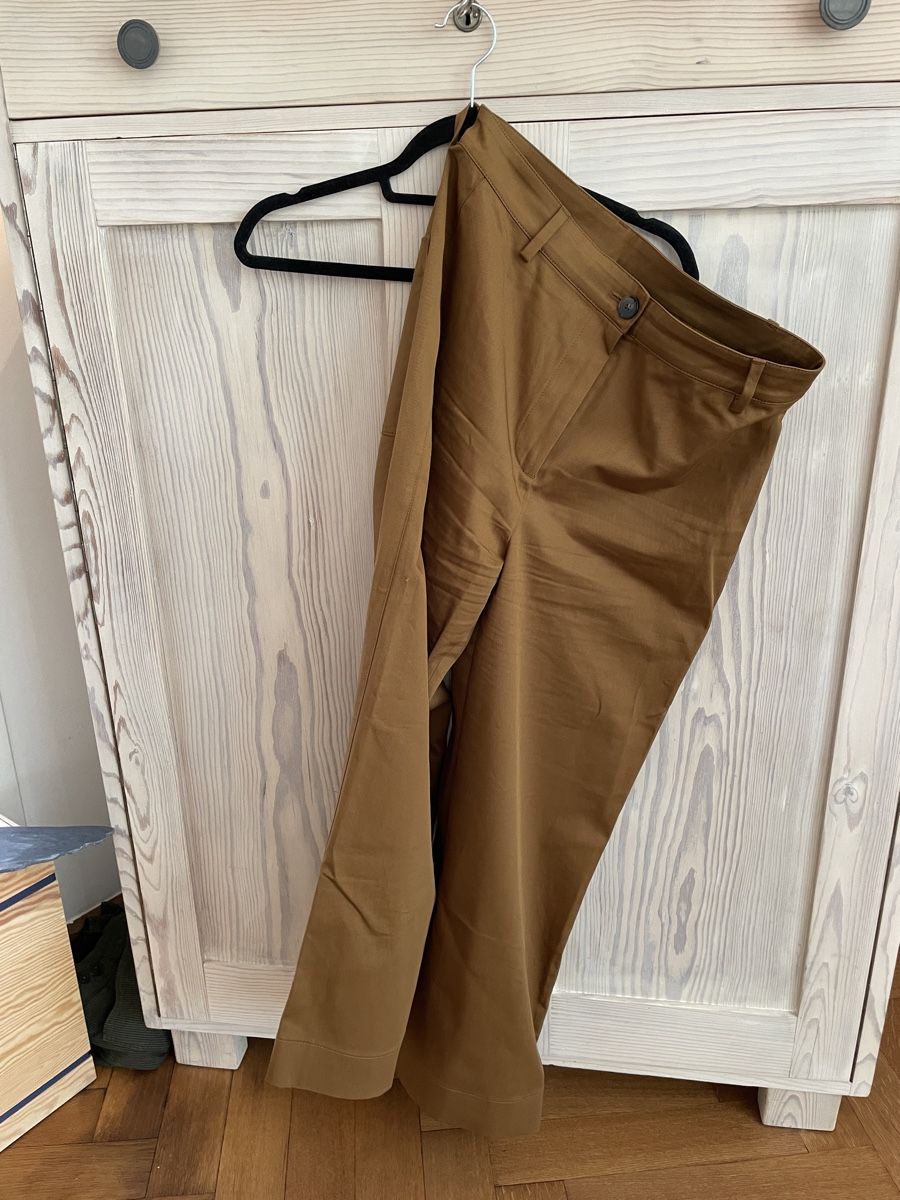 Massimo Dutti Pantaloni: Hose mit weitem Bein Baumwolle 38, massimo dutti, ocker – Usato da Basel venduto da non_vn79 2