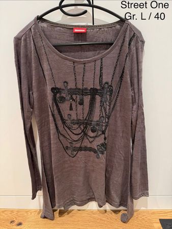Lässiges Longshirt taupe Street One Gr. L